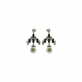 zirconia pearl earrings 